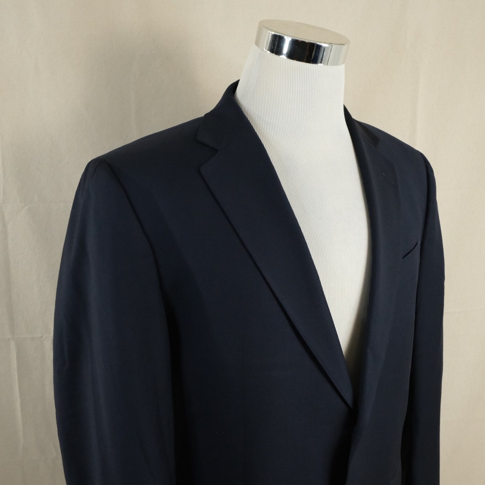Charles Tyrwhitt 42R Classic Fit Sport Coat Wool Navy Two Button Double Vented